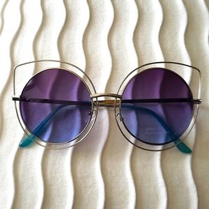 Geometric Cat Eye Sunglasses